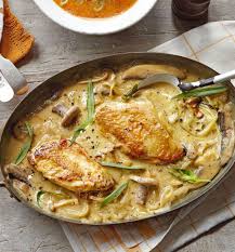 Instead of buying an individual steak for each guest, go with flavorful and less expensive london broil. Dijon Chicken With Mushrooms Recipe Delicious Magazine Recipe Recipes Chicken Recipes Cooking Recipes