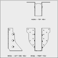 The hangers are designed for use on commercial properties and schools that require additional safety factors. Hus Series Mitek Residential Construction Industry