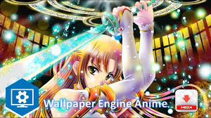 For windows 7who wants this moving asuna background desktop wallpaper that i made? Asuna Sword Art Online Wallpaper Engine Youtube
