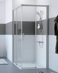 Huppe Classics 2 Easyentry Gleittur 2 Teilig Fur Eckeinstieg Esg Klar Silber Matt C25102087321 Eckduschen Duschkabine Glastur Dusche
