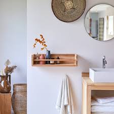 Wenko exclusiv wandregal pescara, handtuchhalter und ablage, stahl, 56 x 46 x 21,5 cm, chrom. Ugo Wandregal 60 Cm Teak Badregale Aufbewahrung Tikamoon
