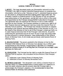Sales and use tax applications. Free Nevada Power Of Attorney Forms Pdf Templates