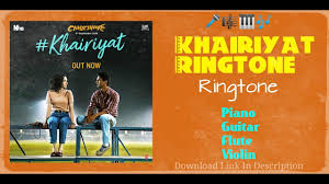 Famous bollywood singer arijit singh melodiously voiced this hindi love song. Khairiyat Pucho Ringtone Instrumental Arijit Singh Chhichhore Sushant Shraddha Pritam