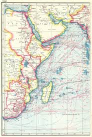 Different international authorities vary greatly on how many countries are in africa, but most of the international authorities and current experts agreed on 54. Indian Ocean West Africa British Empire Shows Winds Ocean Currents 1920 Map