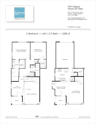 Two bedroom apartments are ideal for couples and small families alike. Copper 2 Bedroom Townhouse Floor Plan The Legacy Towns And Flats