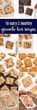 10 Easy Healthy Granola Bar Recipes In 2020 Granola Recipe Bars Homemade Granola Bars Healthy Granola Bar Recipe Healthy