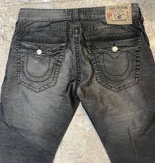 True Religion Jeans Ricky Mens Black Corduroy Pants Size 38/29