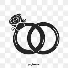 Silhouette Of Black Brick Wedding Ring Wedding Cartoon Heart Love Png Transparent Clipart Image And Psd File For Free Download Wedding Ring Graphic Wedding Ring Clipart Black Background Painting