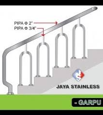 Kamu bisa mengusungnya dalam model tangga. Railing Tangga Stainless Besi