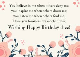 Think of a cause that's near and dear to your mom's heart, and log some volunteer hours alongside her. Heart Touching Birthday Wishes For Mother From Daughter Son