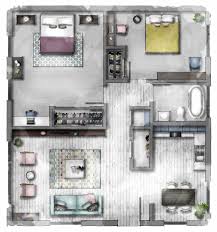 7 Rendering Floor Plans Elevations Interior Design Renderings Rendered Floor Plan Floor Plan Design
