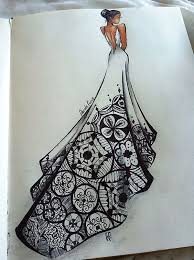 Absolutely Beautiful Zentangle Patterns For Many Use 5 Fashion Art Fashion Sketches Fashion Design Sketches