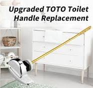 TOTO Toilet Handle Replacement - Zinc Alloy Side Mount Flush Lever For TOTO  THU004-CP Compatible Models