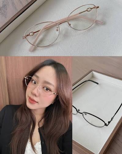 ✨ New Arrivals #KL0535A Gọng kính kim loại form oval xếch nhẹ, nhẹ nhàng dịu dàng nữ tính 💖 Ko kén mặt, dễ mang lắm ạ 💯 #lyysvintageglasses #lyysgongtron #lyyscateyeglasses #lyyskinhcan 〰️〰️〰️