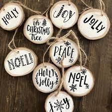 Custom Hand Written Wood Slice Ornament Custom Christmas Etsy Custom Christmas Ornaments Wood Christmas Ornaments Christmas Tree Ornaments