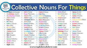 Collective Nouns For Things English Study Here Collective Nouns Nouns English Study