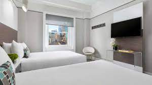 In the broadway theater district. Paramount Hotel Times Square New York British Airways