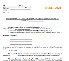 , adunarea generala a asociatilor, documente, legislatie, management de proprietate. Raport Proces Verbal Pentru Adunare Generala AsociaÈ›i AcÈ›ionari Model Pentru SituaÈ›ie Pierdere BilanÈ› 31 12 2019 Cabinetexpert Ro Blog Contabilitate