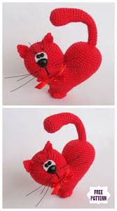 Crochet heart tote bag pattern by red heart. Valentine Heart Cat Amigurumi Free Crochet Pattern Paid Valentines Crochet Crochet Valentine Patterns Crochet Cat Pattern