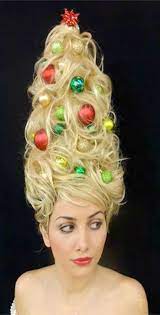 12 Holiday Hairstyles Sure To Shock Santa Holiday Hairstyles Christmas Hairstyles Christmas Tree Costume