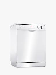 If not for the red dot that shines the kitchen floor, you'd never know the machine was running. Bosch Dishwashers John Lewis Partners