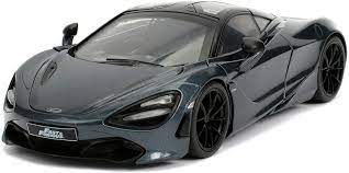 Vous aimez le merchandising fast&furious ? Jada Toys 253203036 Fast Furious Shaw S Mclaren 720s Auto Tuning Modell Im Massstab 1 24 Mit Spoiler Zu Offnende Flugelturen Motorhaube Und Kofferraum Freilauf Grau Amazon De Spielzeug