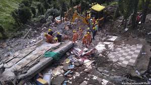 The reason for the building's collapse is unknown. India Several Killed In Building Collapse After Monsoon Rains News Dw 15 07 2019
