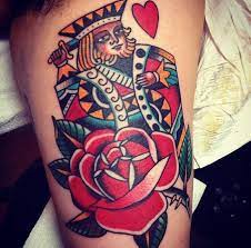 Morten Transeth Oslo Norway Traditional Tattoo King Of Hearts Tattoo Queen Of Hearts Tattoo