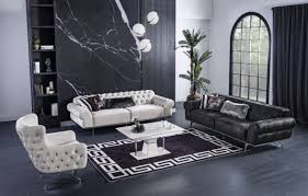 Ein cooles möbelstück, ein ausgefallenes stoffmuster… grau vor schwarz und weiß bevorzugen. Casa Padrino Luxus Art Deco Wohnzimmer Sofa Schwarz Silber 240 X 95 X H 63 Cm Luxus Wohnzimmer Mobel