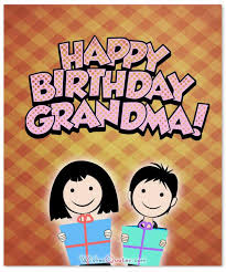 Mother's day card for grandma, grandma birthday card featuring a mouse, apple and large grandma caption. Birthday Wishes That Any Grandma Will Like To Receive