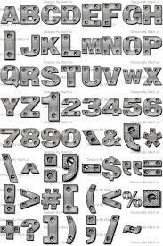 Metal Plate Letters Digital Clipart Printable Chrome Metal Etsy In 2021 Graffiti Lettering Fonts Digital Clip Art Lettering Alphabet