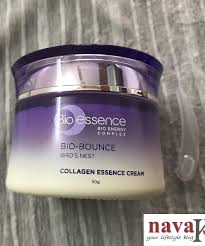 With bird's nest extract, hydrolyzed collagen, it effectively nourish and enhance skin elasticity around the eyes. Nava K Bio Essence Bio Bounce Collagen Essence Cream