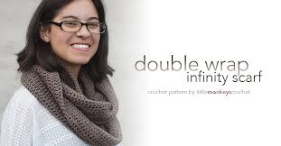 Double Wrap Infinity Scarf Pattern Little Monkeys Crochet