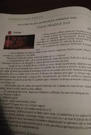 Mesajul poate fi structurat sub forma unui text literar sau nonliterar. Demonstrati Ca Textul Toate Panzele Sus Este Text Literar Narativ Prezentati 2 Trasaturi Ale Textului Brainly Ro