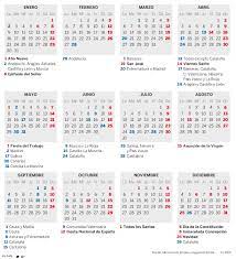 Calendario Dias Festivos 2017 Calendario Laboral 2017 Blog Bankinter