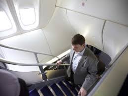 Boeing 747 interior concorde jumbo jet vintage travel vintage airline air travel airline travel seattle news fear of flying. Visitor Walks Up To Second Floor On The New Boeing 747 8 Intercontinental Inside Luftansa S Boeing 747 8 Intercontinental Airliner The Economic Times