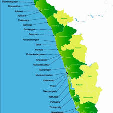Kerala (states and union territories of india, federated states, republic of india) map vector illustration, scribble sketch kerala state. Map Of Kerala Showing Coastal Districts And Fish Landing Centres Download Scientific Diagram