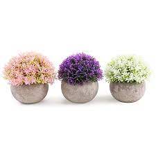 Check spelling or type a new query. Buy Mini Artificial Plants Flowers Set Of 3 For Home Decorations Plastic Fake Plants Topiary Shrubs With Gray Pot Online In Germany B07psm1vrg