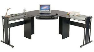 Shop the latest computer table glass deals on aliexpress. Large Corner Computer Desk Home Office Table Piranha Gamers Students Wood Glass Ebay
