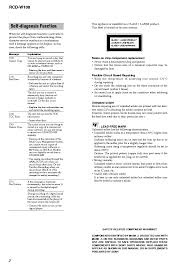 C71/din unlock the sporadic appearance of this message is caused by the digital signal being recorded. Sony Rcd W100 Ver 1 0 Sm Service Manual Download Schematics Eeprom Repair Info For Electronics Experts