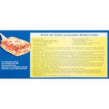 Ronzoni Oven Ready Lasagna Pasta 8 Oz Box Com Recipes Lasagna Recipe Lasagna Recipe On Box