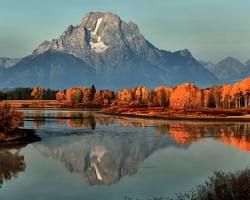 Visiting a national park in fall