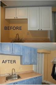 Laminate Cabinets Annie Sloan Chalk Paint Greek Blue With Louis Blue Tinted Wax Raised Stencilling Formica Cabinets Painting Formica Blue Kitchen Cabinets