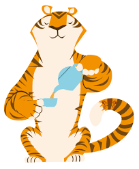 Drink Black Tea With Milk And A Little Bit Sugar A Realy Big Cup Full Of Freedom Tiger Illustration Illustration Tea Illustration