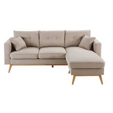 Canape D Angle 4 5 Places Beige Maisons Du Monde En 2020 Canape Angle Canape D Angle Modulable Canape D Angle Beige