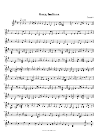 Gary Indiana Sheet Music Gary Indiana Score Hamienet Com