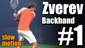 Daniil medvedev beat alexander zverev in straight sets to win the shanghai masters as the young russian star continued his sensational run of form. Alexander Zverev In Super Slow Motion Backhand 1 Western Southern Open 2014 Youtube