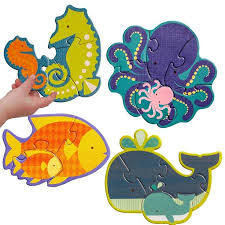 They feature fun puzzles of all types that'll keep you entertained. Petit Collage Ocean Babies Beginner Puzzle Petit Collage Preschool Puzzles Kids