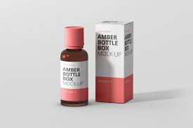 Amber Bottle Box Mockup By Visconbiz On Envato Elements Bottle Box Amber Bottles Box Mockup