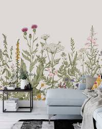 Arthouse Birds Of Paradise Vinyl Wallpaper Wildflower Wall Mural By Green Planet Print Large Floral Wall Mural Interior Home Decor Wallpaper Wildflower Mural Modern Mural Mural Wallpaper